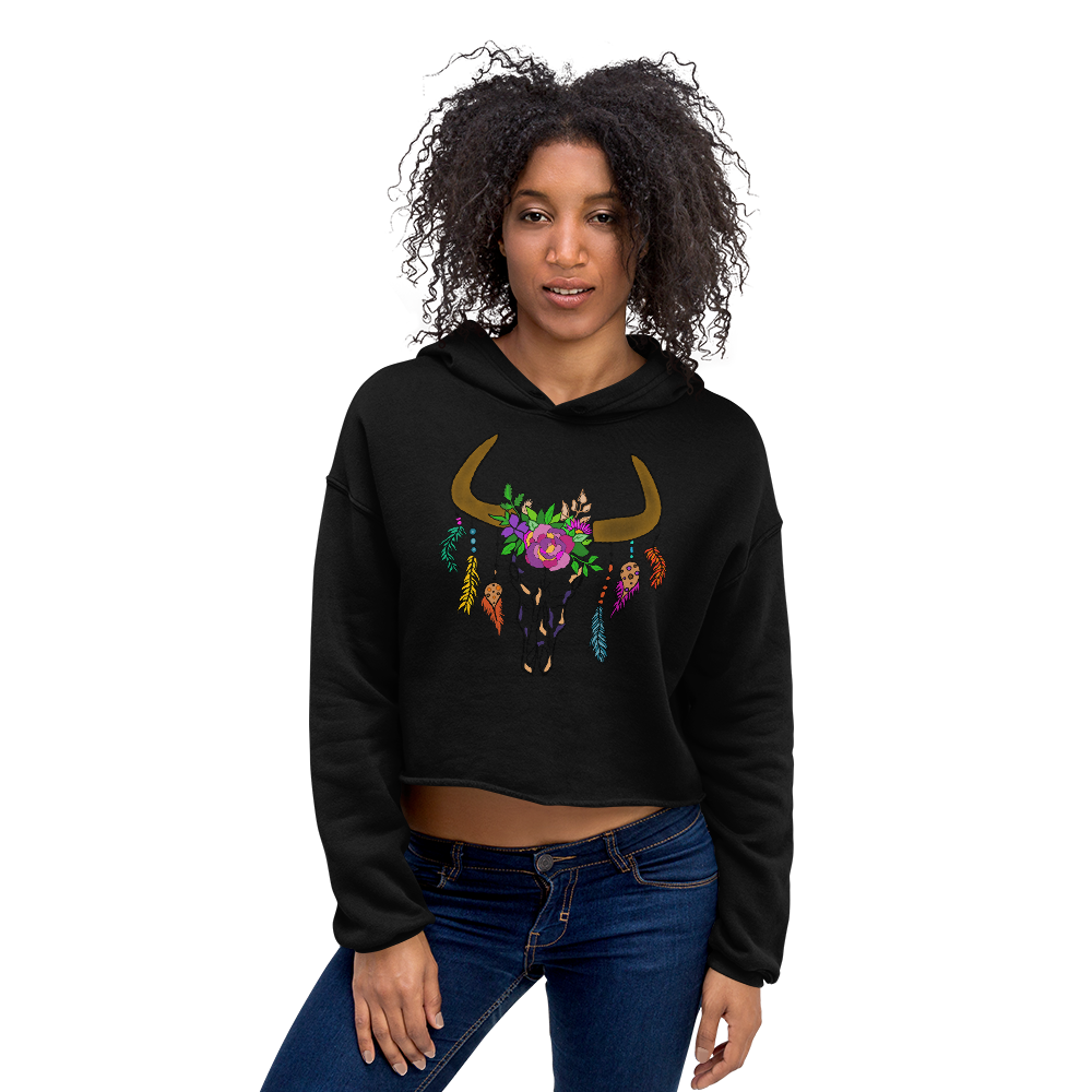 Women's BOHO Crop Hoodie