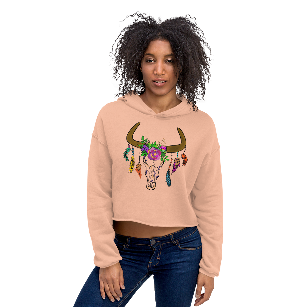 Women's BOHO Crop Hoodie