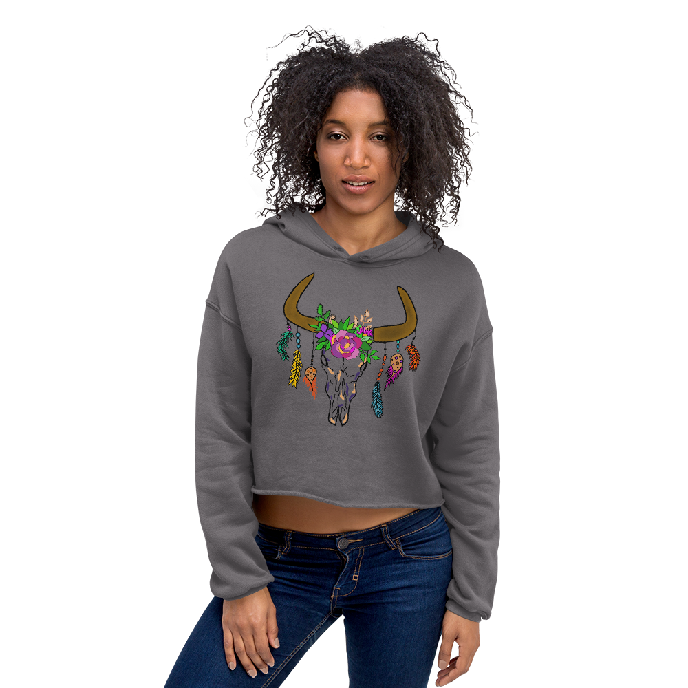 Women's BOHO Crop Hoodie