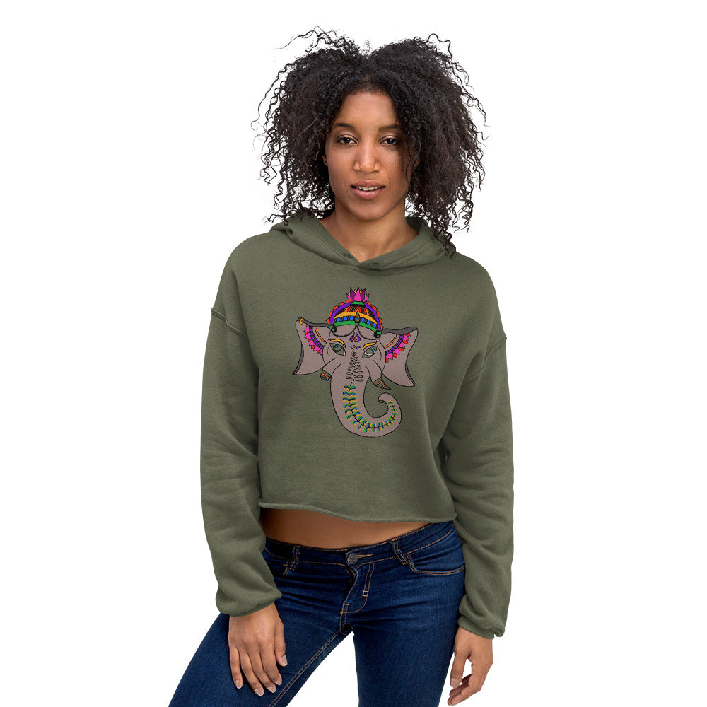 Women's ELEPHANT Crop Hoodie