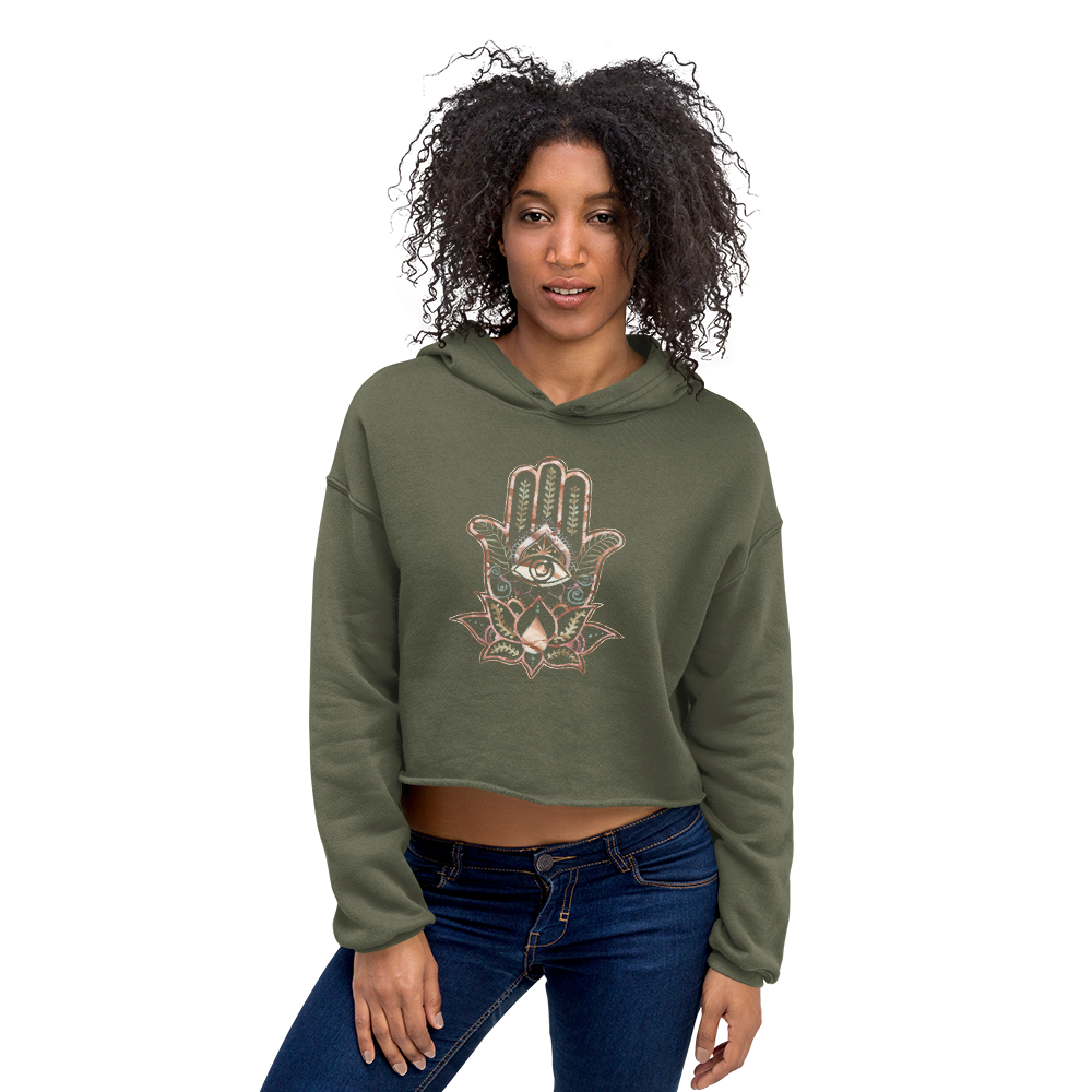 Women's HAMSA Crop Hoodie