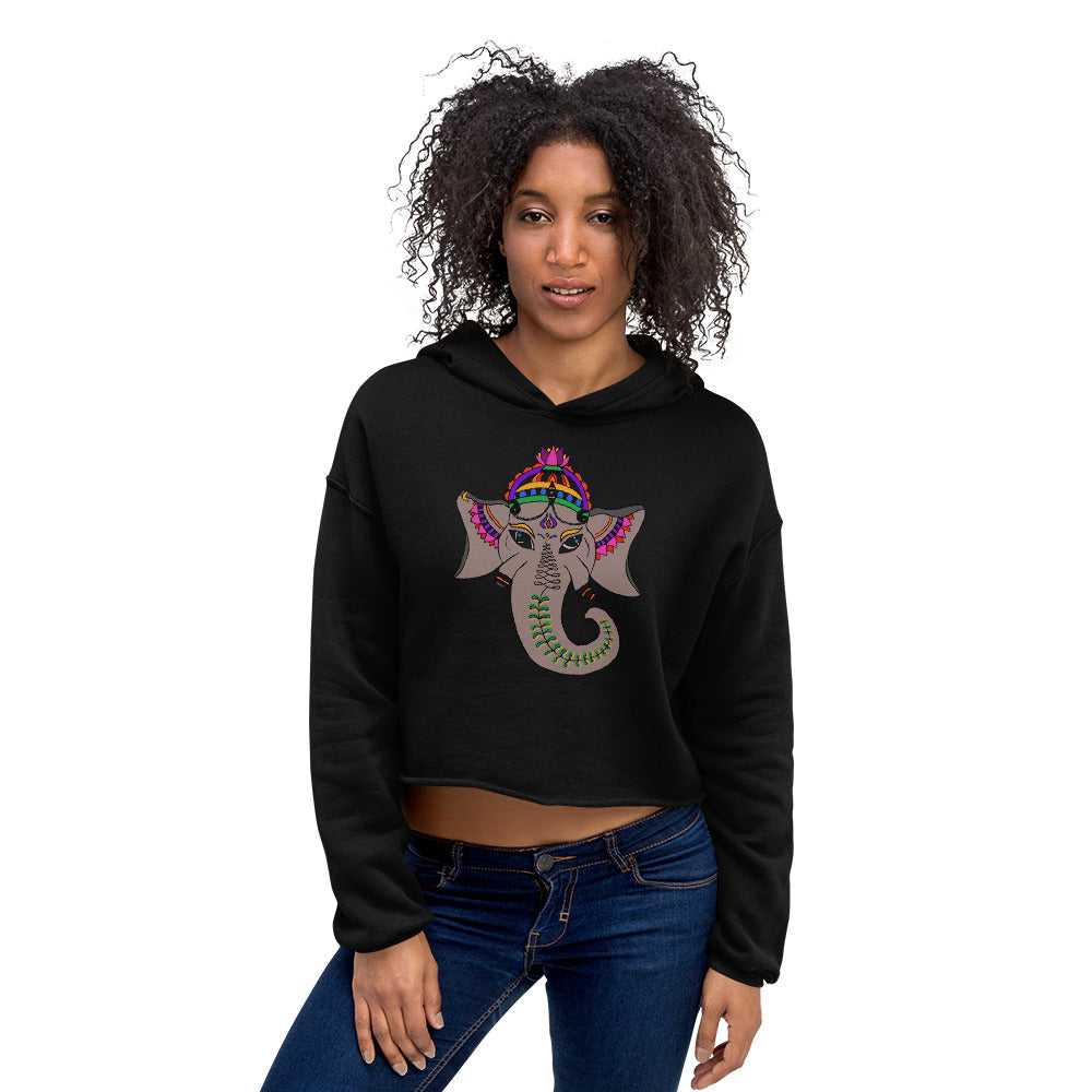 Women's ELEPHANT Crop Hoodie